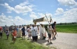 The National Eucharistic Pilgrimage passes southwest of Omaha, Nebraska, on June 21, 2024.