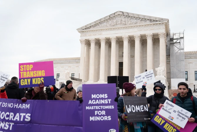 Supreme Court transgender rally